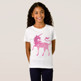 Camiseta rosa de fantasia de unicórnio