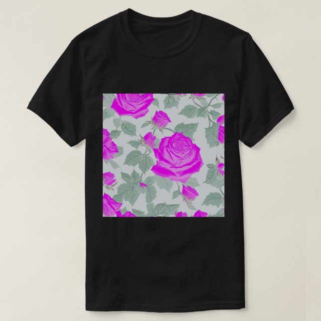 Camiseta Rosa de Fantasma Eetéreo Rosa (Frente do Design)