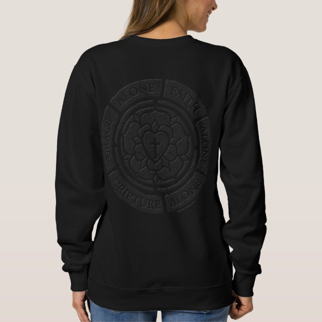 Camiseta Rosa de Lutero de Pedra Envelhecida (Verso)