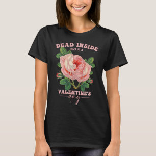 Camiseta Rosa de Namorados assustador, Gótico de pastel