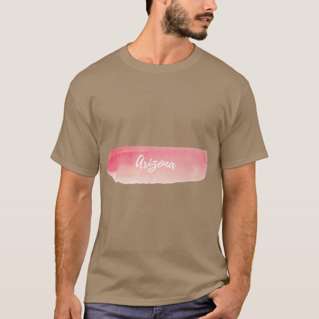 Camiseta Rosa de pasta arizona de (Frente)