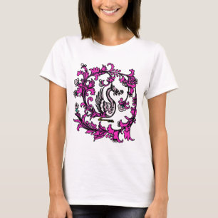 Camiseta rosa de phoenix do chinês