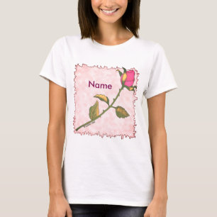 Camiseta rosa de rosa
