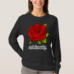 Camiseta Rosa de Solidariedade - A Rosa vermelha de Solidar
