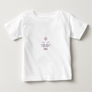 Camiseta Rosa decorativo de leite branco