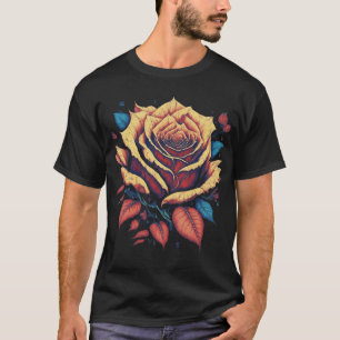 Camiseta Rosa Design - Fresco de Moda Única com Estilo Fres