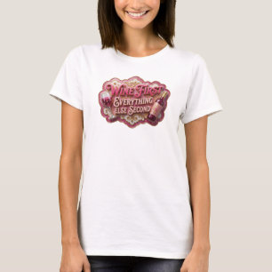 Camiseta Rosa Dinâmico VINHO PRIMEIRO TUDO MAIS SE