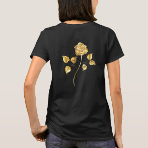 Camiseta rosa do ouro ( rosa dourado )