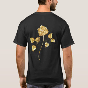 Camiseta rosa do ouro ( rosa dourado )