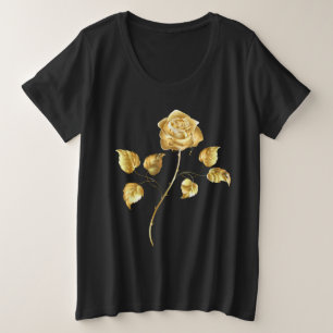 Camiseta rosa do ouro ( rosa dourado )
