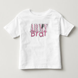 Camiseta Rosa do pirralho do exército