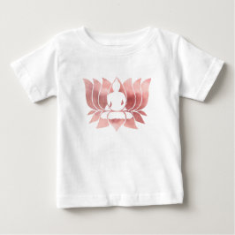 Camiseta Rosa Dourada Textura de Watercolor - Zen de Medita