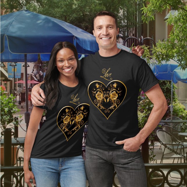 Camiseta Rosa Dourado e elegante (Criador carregado)
