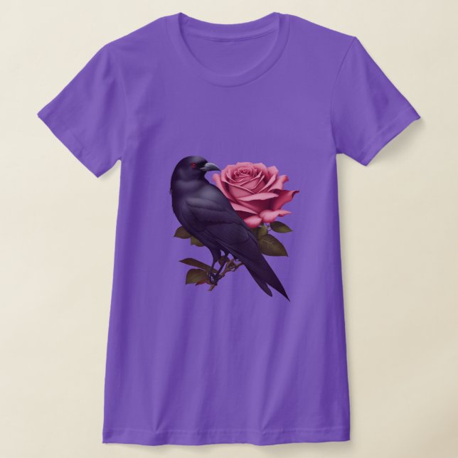 Camiseta Rosa e Corvo (Postura )