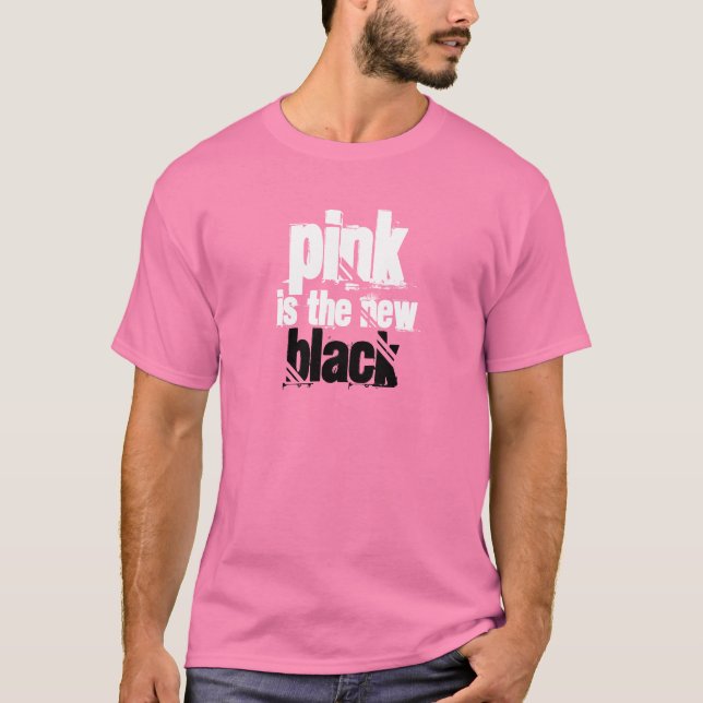 Camiseta Rosa é o Novo Preto (Frente)