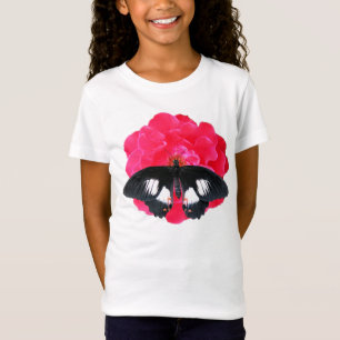 Camiseta Rosa e Swallowtail