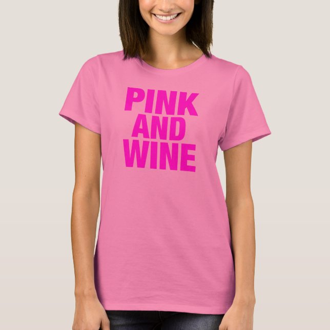 Camiseta Rosa E Vinho (Frente)