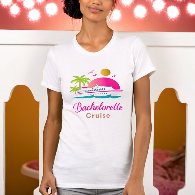 Camiseta Rosa Elegante para Despedida de Solteira (Criador carregado)