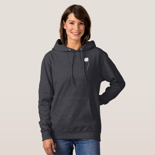 Camiseta Rosa em Flor - Presente de Aniversário (Frente Completa)