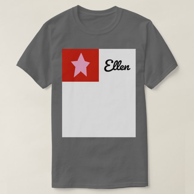 Camiseta Rosa em Vermelho com Gráfico (Frente do Design)