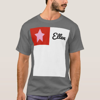 Camiseta Rosa em Vermelho com Gráfico