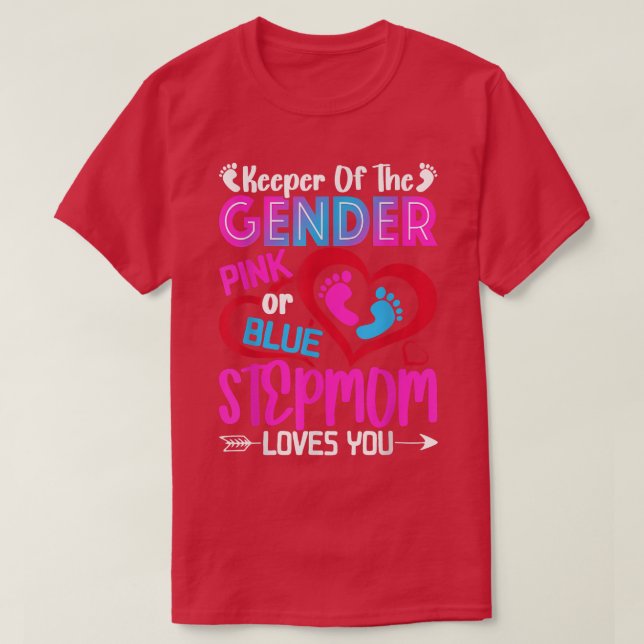 Camiseta Rosa Engraçada Ou Azul, A Mãe Adora A Sua Revelaçã (Frente do Design)
