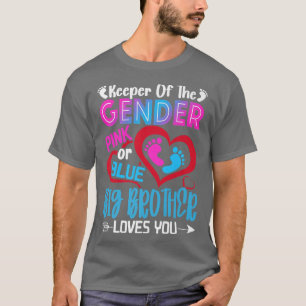 Camiseta Rosa Engraçado Ou Azul Grande Irmão Te Ama Sexo