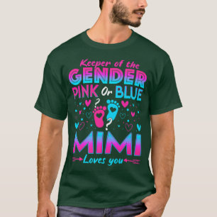 Camiseta Rosa Engraçado Ou Azul Mimi Te Ama Sexo Reveal Cu