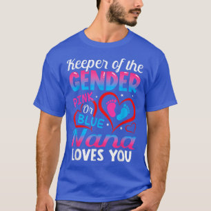 Camiseta Rosa Engraçado Ou Nana Azul Te Ama Sexo Reveal Cu