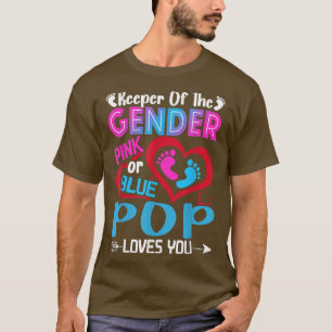 Camiseta Rosa Engraçado Ou Pop Azul Te Ama Sexo Reveal Cort