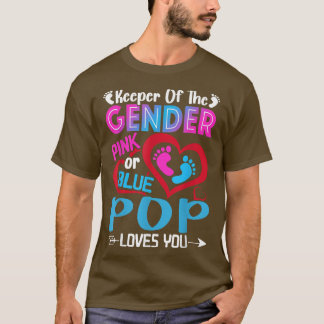 Camiseta Rosa Engraçado Ou Pop Azul Te Ama Sexo Reveal Cort