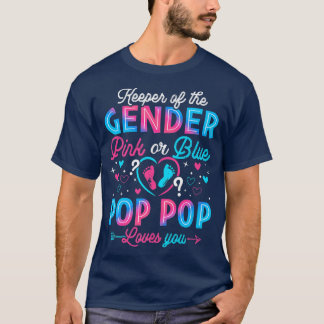 Camiseta Rosa Engraçado Ou Pop Pop Azul Te Ama A Revelação 