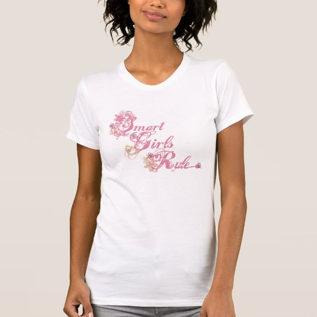 Camiseta Rosa esperto da regra das meninas (Frente)