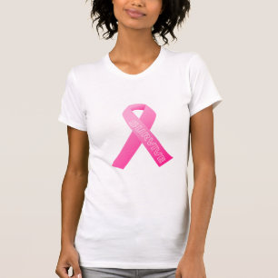 Camiseta rosa-fita, feminina