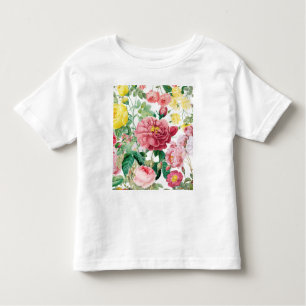 Camiseta Rosa Floral Vintage Primavera Garden