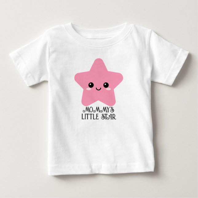 Camiseta Rosa Fofa para Menina Bebê, Presente de R (Frente)