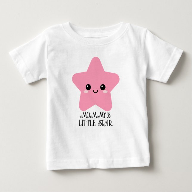 Camiseta Rosa Fofa para Menina Bebê, Presente para (Frente)