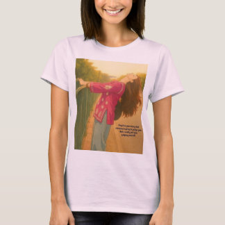 Camiseta rosa fofa para meninas.