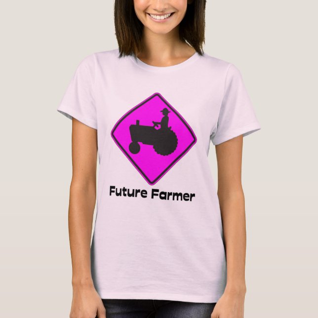 Camiseta Rosa futuro do fazendeiro (Frente)