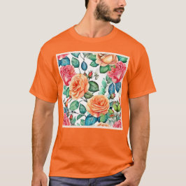 Camiseta Rosa Garden Bloom Design