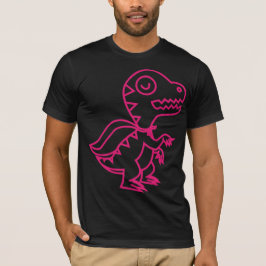 Camiseta Rosa grande de Rex do arco-íris