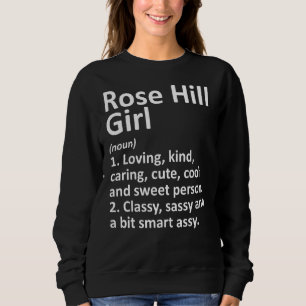 Camiseta Rosa Hill Girl Ks Kansas Funny City Raízes