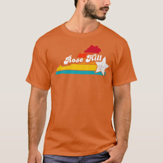 Camiseta Rosa Hill Virginia Vintage angustiado Souvenir 2