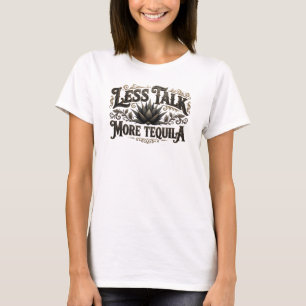 Camiseta Rosa Intenso MENOS FALA MAIS TEQUILA Motivo Artíst