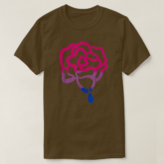 Camiseta Rosa Lgbt com gradiente pintado Orgulho gay mês (Frente do Design)
