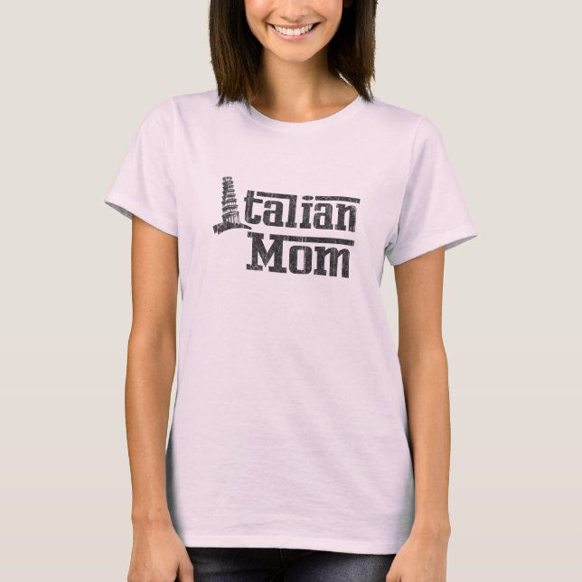 Camiseta Rosa Mãe Italiana (Frente)