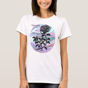 Camiseta Rosa mágica de algodão em Pastel