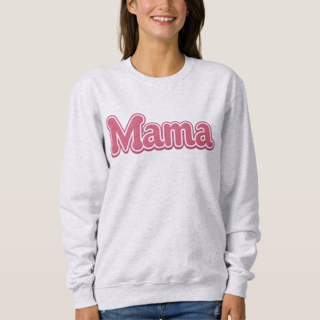 Camiseta Rosa, Mama Incrível, Jumper da Mãe, (Frente)