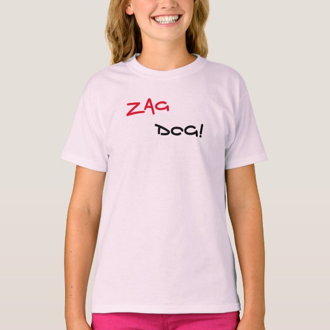 Camiseta Rosa Marca Zag Dog (Frente)
