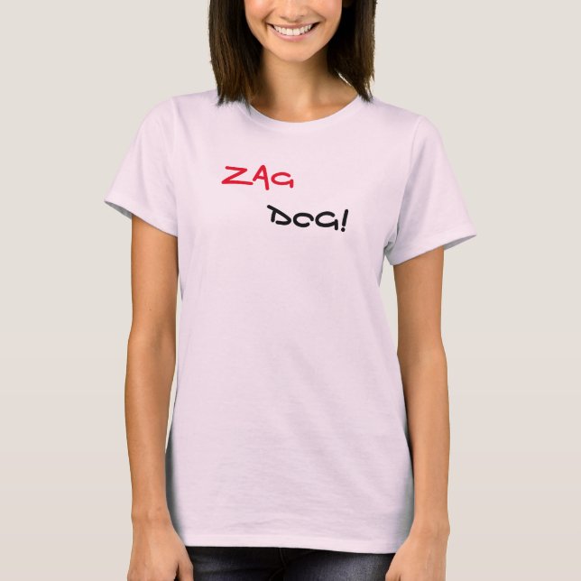 Camiseta Rosa Marca Zag Dog (Frente)